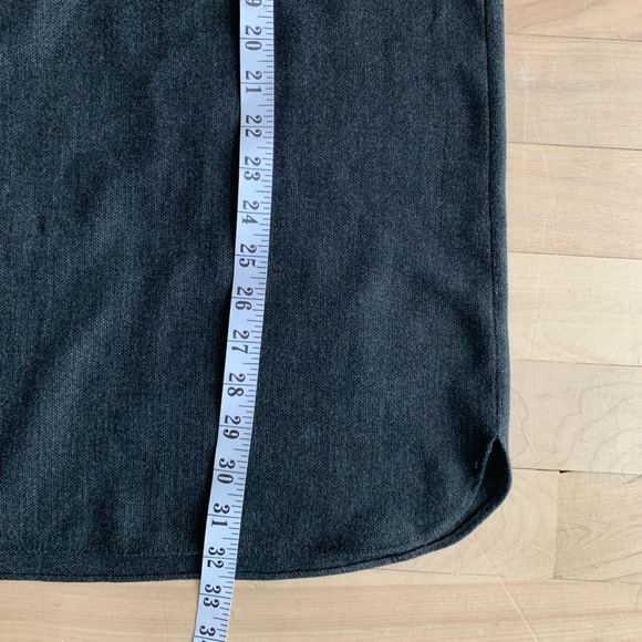 ZARA - Charcoal Shirt Dress | Long Sleeve, Pocket Detail - Picture 9 of 10